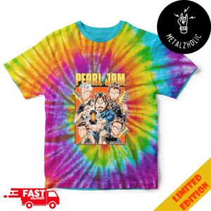 Pearl Jam Ohana Festival 2024 Merchandise September 27-28-29 2024 At Dana Point CA Dark Matter Tour Dark Matter Anime Tye Dye T-Shirt