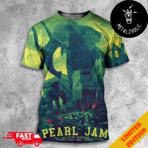 Pearl Jam With Glen Hansard September 15 And 17 2024 Dark Matter Tour At Fenway Boston MA All Over Print T-Shirt