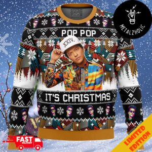 Pop Pop It’s Christmas Bruno Mars Ugly Christmas Sweater