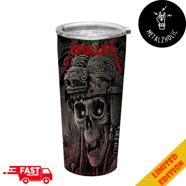 Poster Second Night Metallica M72 CDMX Estadio GNP Seguros Mexico City No Repeat Weekend By Maxx242 September 22 2024 Met On Tour Full Printed Stainless Steel Tumbler-Mug With Straw