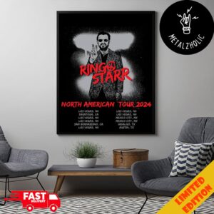 Ringo Starr North American Tour 2024 Tour Dates Merchandise Poster Canvas