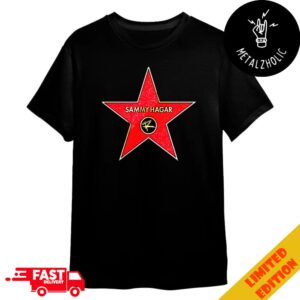 Sammy Hagar The Best Of All Worlds 2024 Tour Hollywood Star Merchandise T-Shirt