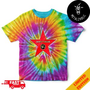 Sammy Hagar The Best Of All Worlds 2024 Tour Hollywood Star Tie Dye T-Shirt