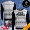 The Rolling Stones Blue Pattern Snowflakes Christmas Ugly Sweater