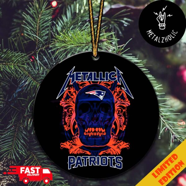 Skull New England Patriots x Metallica Tree Decorations Ornament