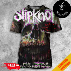 Slipknot Here Comes The Pain Tour North America 2024 September 15 At Phoenix AZ Talking Stick Resort Amphitheatre All Over Print T-Shirt