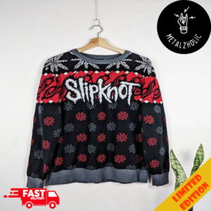 Slipknot Merch Logo Monogram Corey Taylor Stone Tour Christmas Ugly Sweater