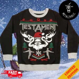 Testament Christmas Gift Merchandise 2024 Ugly Sweater