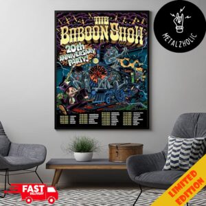 The Baboon Show Event 20th Anniversary Party 2025 Poster Limited Poster Canvas