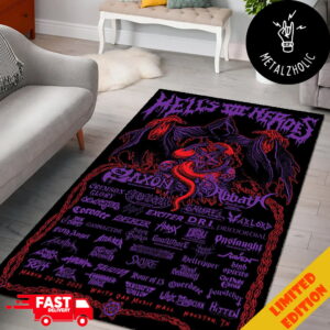 The Mighty Saxon Playing Hell’s Heroes Festival March 2025 Houston TX Line Up Home Decor Rug Carpet