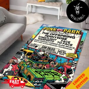 The Offspring Punk In The Park On November 16th 2024 At Thrive Park Snapdragon Stadium Home Decor Carpet Rug