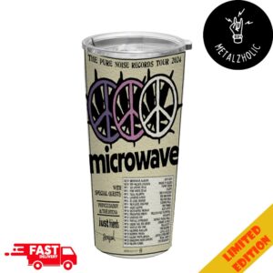 The Pure Noise Records Tour Microwave x Prince Daddy And The Hyena Tour Dates 2024 Full Printed Stainless Steel Tumbler-Mug-Cup With Straw