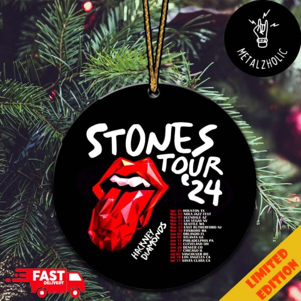 The Rolling Stones Hackney Diamonds Tour 2024 Schedule Lists Christmas Tree Decor Ornament