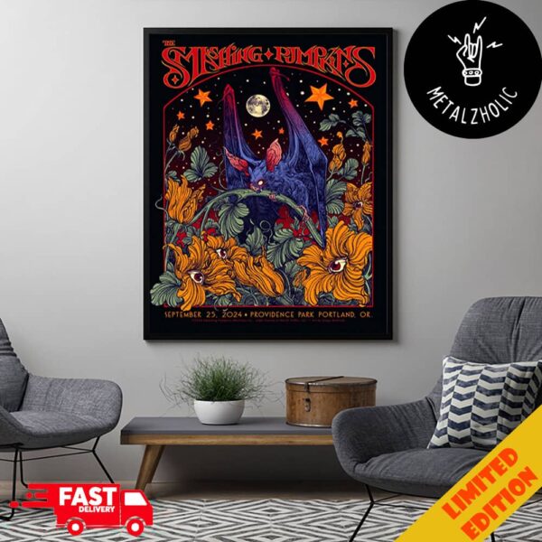 The Smashing Pumpkins Concert Poster For Providence Park Portland OR September 25 2024 Art By Diego Andrade Poster Canvas