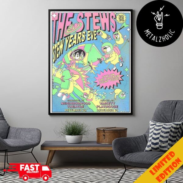 The Stews December 28 And 31 2024 Stews Year’s Eve Limited Edition Poster Canvas