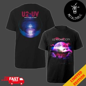 The U2 UV Atomic City Live At Sphere Las Vegas Merchandise Two Sides T-Shirt