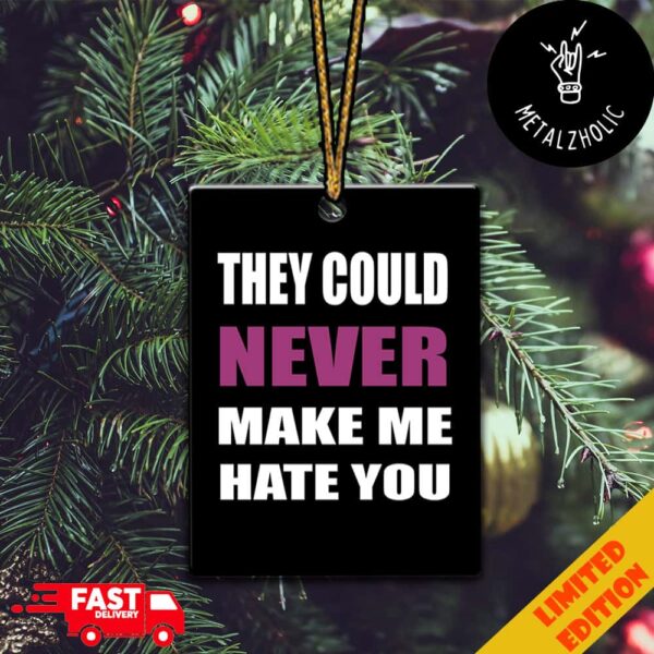 They Could Never Make Me Hate You Nicki Minaj Christmas Tree Decorations Ornament