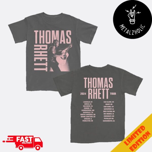 Thomas Rhett Tour Dates 2024 Photo Merchandise Two Sides T-Shirt