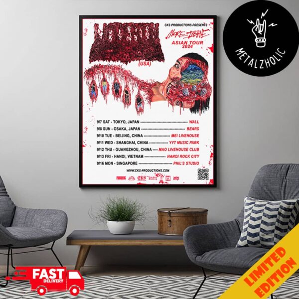 Undeath In Tokyo More Insane Asian Tour 2024 Schedule Lists Poster Canvas