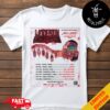 Undeath In Tokyo More Insane Australian Tour 2024 Schedule Lists T-Shirt