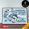 Weezer Voyage To The Blue Planet Tour September 13 2024 Philadelphia PA Wells Fargo Center Poster Canvas