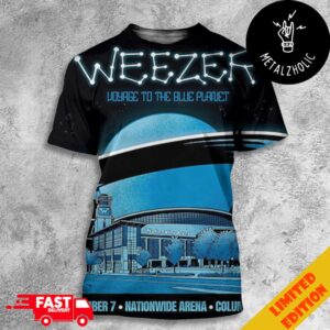 Weezer Voyage To The Blue Planet Tour September 7 Nationwide Arena Columbus OH Merchandise All Over Print T-Shirt