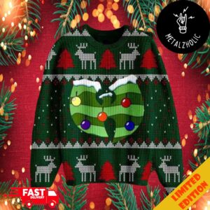 Wu Tang Clan Logo With Chandelier Ugly Christmas Sweater