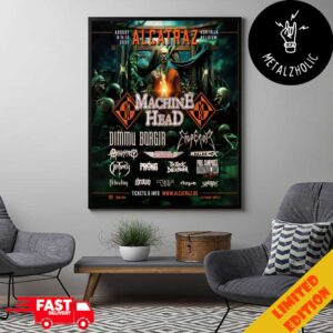 Alcatraz Metal Festival 2025 Lineup Poster 8 To 10 August 2025 At West-Vlaanderen Belgium Poster Canvas