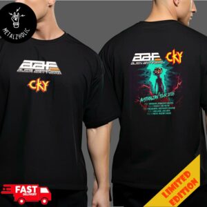 Alien Ant Farm x CKY Australian Tour 2025 Tour Dates Poster Concert Limited Two Sides T-Shirt Merchandise