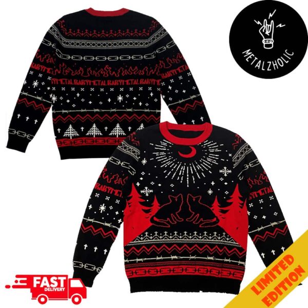 BABYMETAL 2024 Holiday Merchandise Red Moon New 2024 Christmas Gift Ugly Sweater