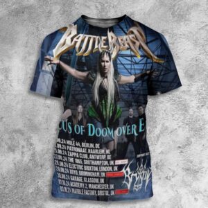 Battle Beast At Manchester England UK 1 October 2024 Circus Of Doom Over Europe Tour Dates Poster 2024 All Over Print T-Shirt