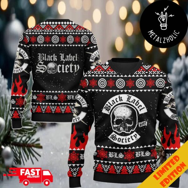 Black Label Society Christmas Gift 2024 Merchandise Ugly Sweater