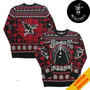 Black Sabbath Holiday Christmas Gift 2024 Rockabilia Xmas Ugly Sweater