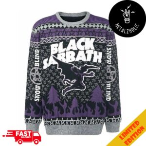 Black Sabbath Snowblind Christmas Gift For Fans Heavy Metal Ugly Sweater