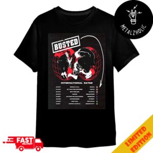 Busted International Shows Kick Off In Osaka Tour Dates 2024 Merchandise T-Shirt