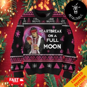 Chris Brown Heartbreak On The Full Moon Christmas Gift Ugly Sweater