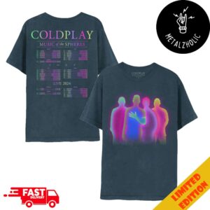 Coldplay Band Shadow Music Of The Spheres World Tour 2024 Tour Dates All Over Print T-Shirt