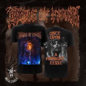 Cradle Of Filth Once Upon A Midnight Eerie New Limited 2024 Halloween Merchandise Two Sides T-Shirt