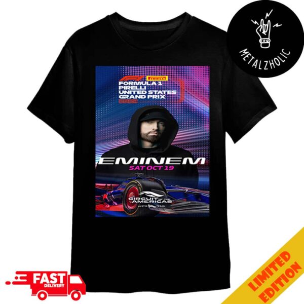 Dare Me To Drive F1 Pirelli United States Grand Prix 2024 Eminem Sat October 19 2024 Circuit Of The Americas Austin Texas Merchandise T-Shirt