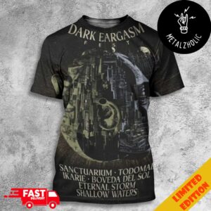 Dark Eargasm Festival 2024 30 November At Cataluna Spain Line Up All Over Print T-Shirt