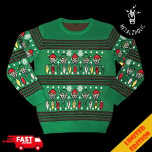 Foo Fighters Evil Little Elf Faces Christmas Gift Ugly Sweater