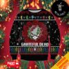 Grateful Dead With Dancing Bears Pattern Christmas 2024 Ugly Sweater