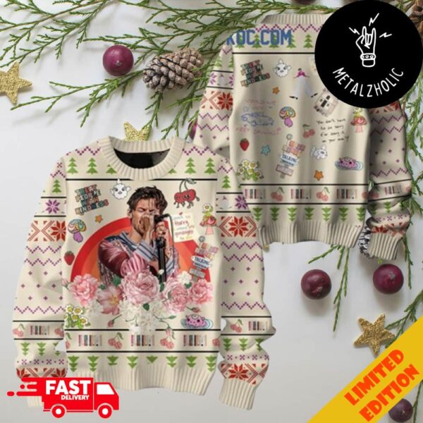 Harry Styles As It Was Goodnight Beige Version Christmas Gift Ugly Sweater