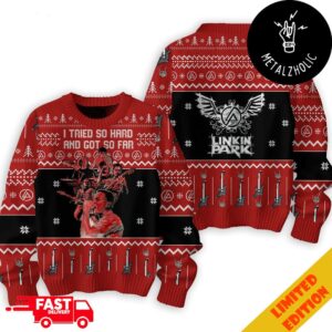 I Tried So Hard And Got So Far In The End Chester Bennington Linkin Park Merchandise Christmas Gift Ugly Sweater