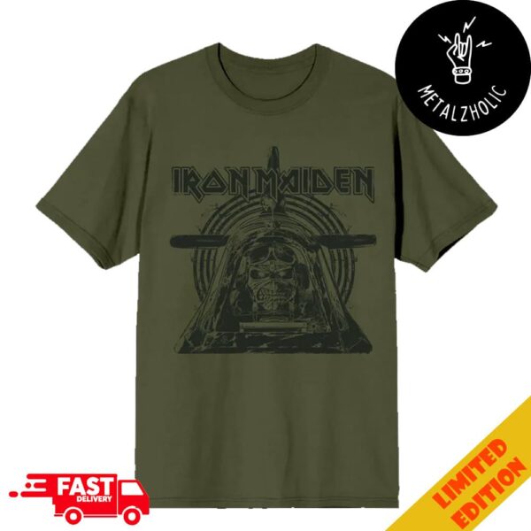 Iron Maiden 40th Anniversary Of Powerslave Aces High Olive All Over Print T-Shirt