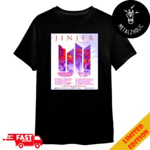 Jinjer North America 2024 Tour With Hanabie And Born Of Osiris Tour Dates Merchandise T-Shirt