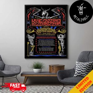 King Gizzard And The Lizard Wizard Presents Tour Dates 2025 A Tour With A FKN Orchestra New Album In Full And New Hits Poster Canvas