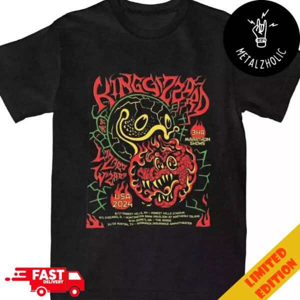 King Gizzard And The Lizard Wizard USA Tour Dates 2024 Merchandise T-Shirt