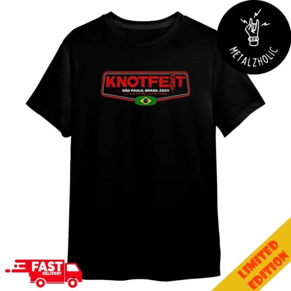 Knotfest Brazil 2024 At Sao Paulo Logo 19-20 October Merchandise T-Shirt