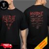 Knotfest South American Tour 2024 At Brazil October 19-20 Argentina October 26 And Chile November 2 Tour Dates Tee Demon Face Two Sides T-Shirt